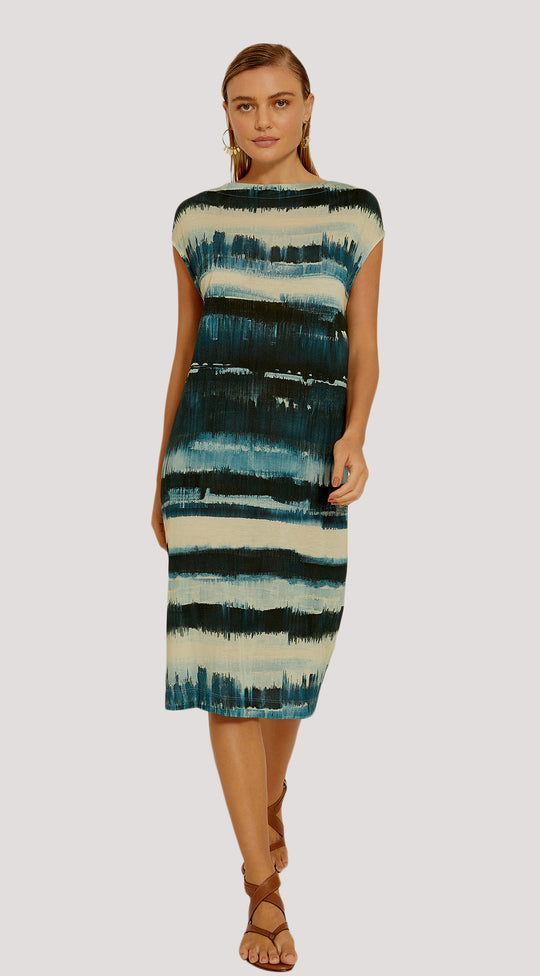 LAZULI BOATNECK COVER-UP