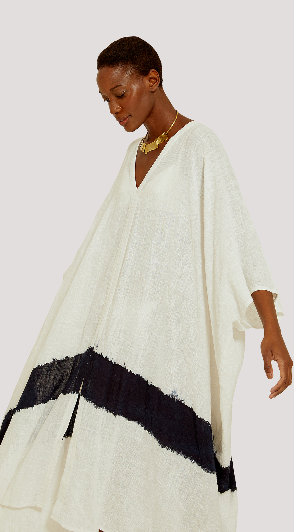 DYED ASYMMETRICAL KAFTAN DYED ASYMMETRICAL KAFTAN