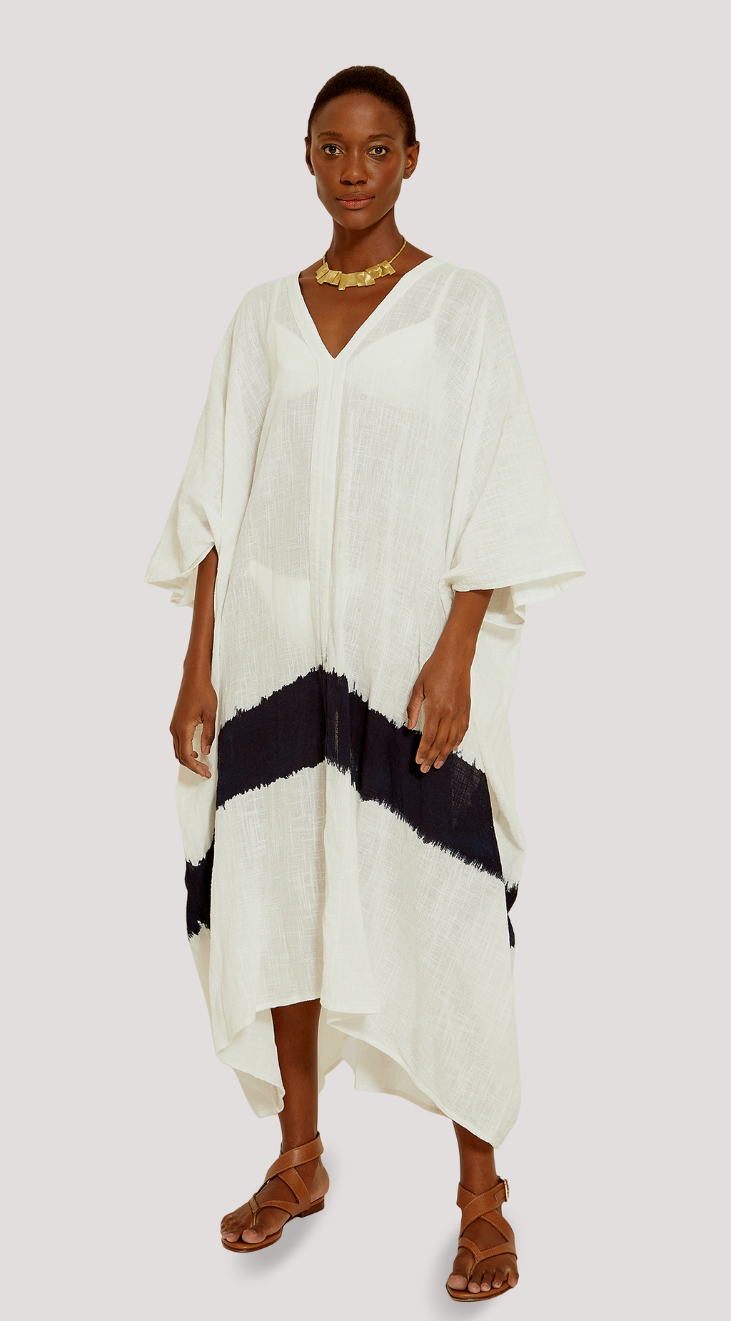 DYED ASYMMETRICAL KAFTAN DYED ASYMMETRICAL KAFTAN