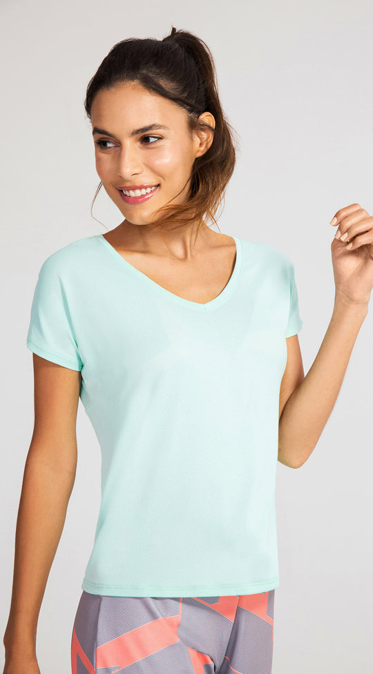 BASIC SHORT SLEEVE ROUND NECK TOP