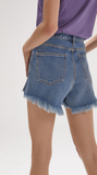 BOYFRIEND SHORTS WITH BUTTONED FLY