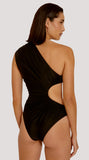ONE-SHOULDER SWIMSUIT WITH CUTOUTS