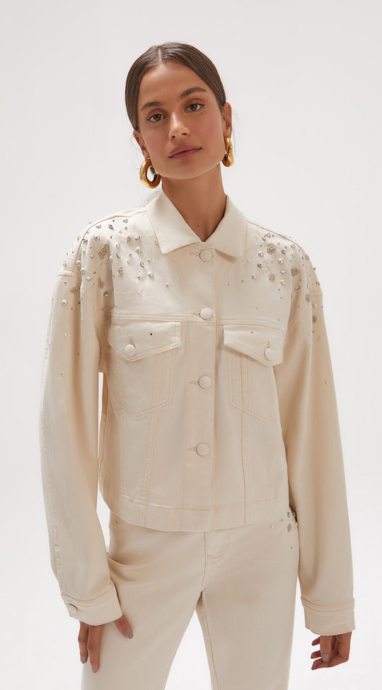 EMBELLISHED COLLAR JACKET