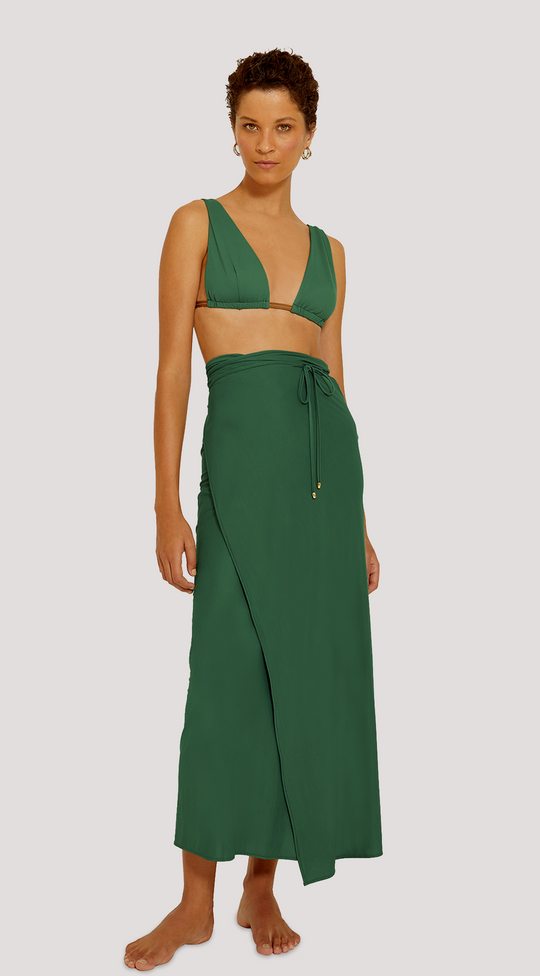 KNOT TOUCH SARONG BRUNSWICK GREEN