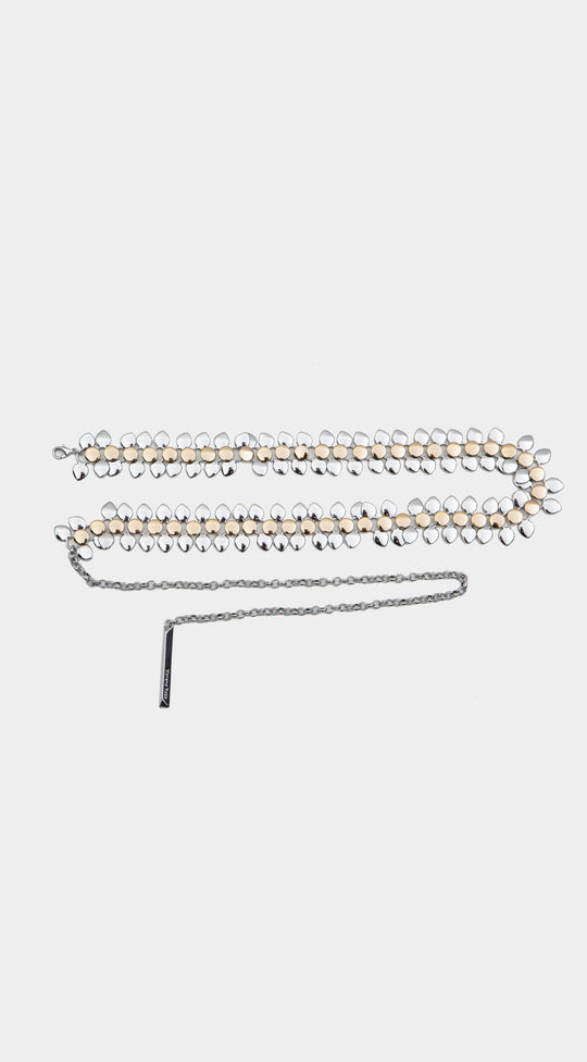 METAL SEQUENCE THIN WAIST BELT