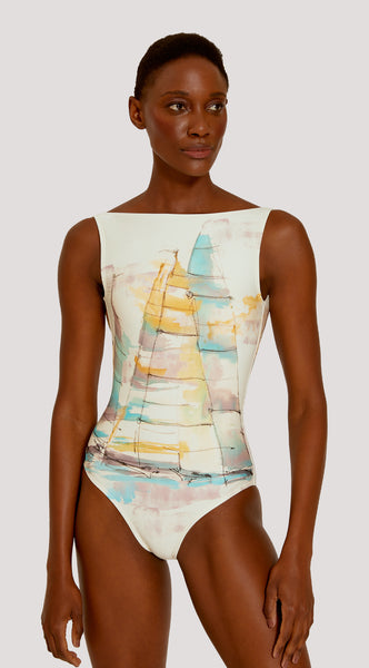 SAILBOAT ATHLETIC ONE-PIECE