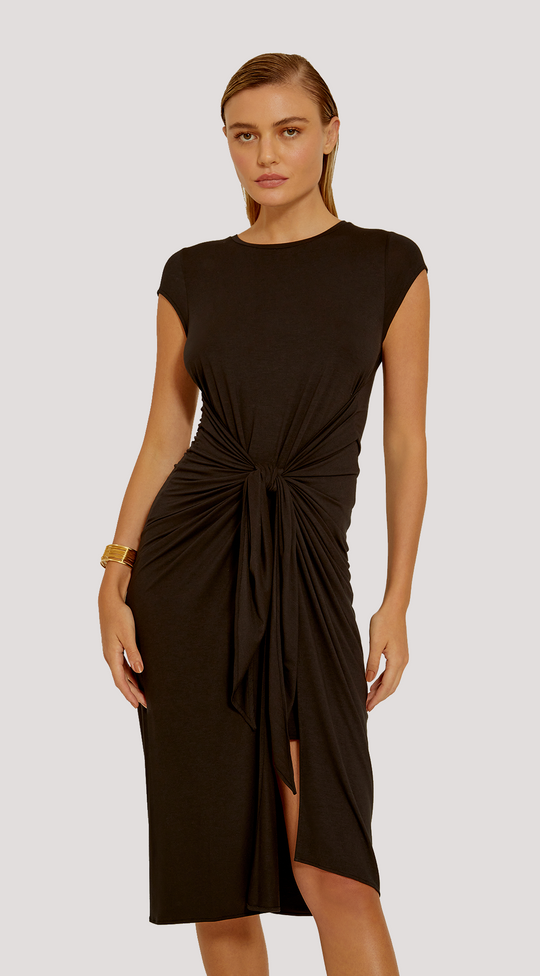 COVER-UP WITH KNOTTED FRONT