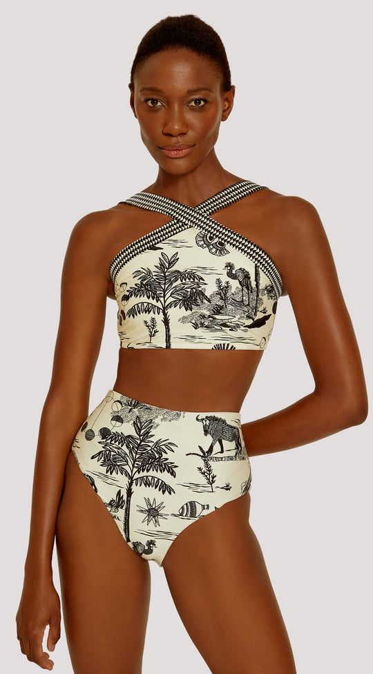 SAVANNAH CROSS NECK BIKINI TOP