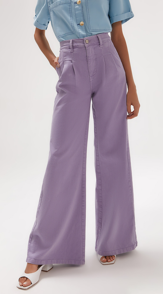 WIDE HIGH WAIST PANTS WITH CRIMPS