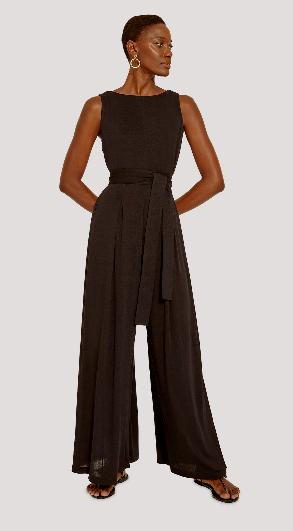 JUMPSUIT WITH PLEATED DETAIL