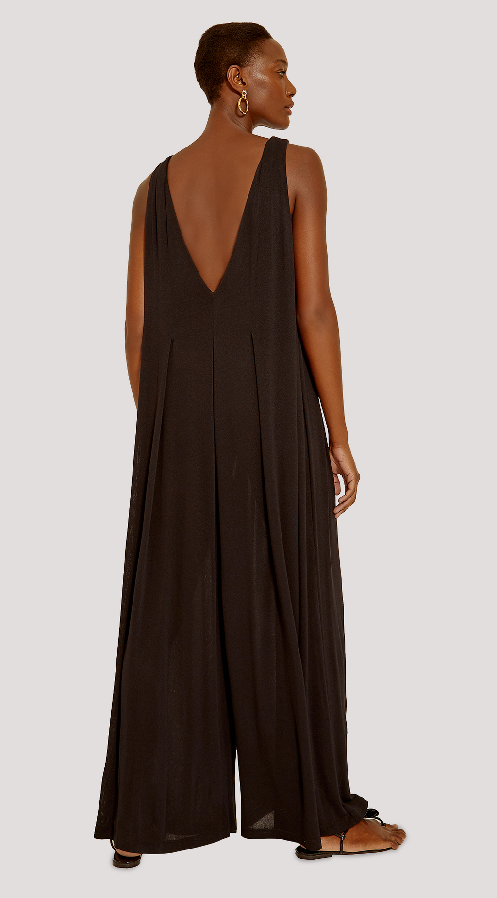 JUMPSUIT WITH PLEATED DETAIL